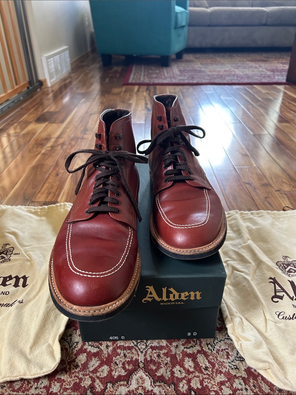 Alden Men’s 405 C Indy Jones Moc Toe Boots